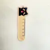 Regla de Palma de Lápiz Creativa Caricatura Mini Regla Portátil Colgante de Mochila Regla de Medición Papelería para Estudiantes Pequeño Regalo