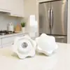 32 # m5m6 branco preto cinza vermelho flor de ameixa hexagonal cabeça de plástico porca de parafuso de mão punho porca de botão porca
