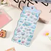 Adesivos divertidos flutuantes em estéreo com desenhos animados, cristais e diamantes, adesivos decorativos infantis em 3D, adesivos fofos em relevo para meninas.
