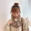 Ins Celebridade da Internet Estilo Coreano Cachecol de Pelúcia Inverno Versátil Lindo para Meninas Gola de Pele Sintética de Coelho Rex Cachecol Quente de Tricô