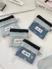 5742 Linda Niña Patchwork Portátil Multifuncional Almacenamiento de Monedas Portatarjetas Bolsa de Almacenamiento de Tarjetas Bancarias Estuche para Tarjetas Portatarjetas
