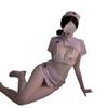 Lencería Sexy, No Necesita Quitarse, Coqueteo Apasionado en la Cama, Atractivo Uniforme de Enfermera Sexy con Tirantes para Pecho Pequeño Qqny Lencería Sexy para Mujer