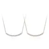 Collar de Plata de Ley S925 Sonrisa Simple Elegante Diseño de Nicho Tendencia Lujo de Gama Alta Accesible Regalo del Día de San Valentín
