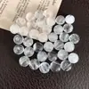 Cabujón Oval de Cristal Blanco Natural al por Mayor, Base Plana para Anillo, Accesorios Semi-Terminados para Incrustar Hechos a Mano para Bricolaje del Fabricante