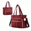 Bolso Tote para Mujer Transfronterizo Gran Capacidad Multifuncional Bolso Tote para Computadora Impermeable Multibolsillo Hombro Cruzado Bolso de Viaje