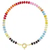 Collar de Piedras con Cuentas Nuevo de Amazon Transfronterizo Estilo Bohemio Colorido Europeo y Americano Collar de Cuentas Regalo de Cumpleaños