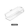 Caja Organizadora de Cajón de Escritorio Divisor Cocina Cubiertos Papelería Caja Pequeña Plástico PET Transparente Compartimentado Artefacto
