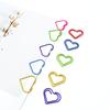 Mini clip de papel de amor, marcador creativo, lindo alfiler, suministros de oficina, marcador, clip de papel de forma especial, caja de almacenamiento, divertido