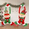 Venda Quente da Amazon Tecido Novo Transfronteiriço Chapéu Pontudo Boneco de Elfo Cortina de Pendurar na Porta Suporte para Árvore de Natal Decorações Pendentes