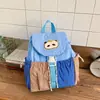 Mochila Infantil para Jardim de Infância, Novo Estilo para Meninos e Meninas, Mochila Casual para Exterior, Mochila Infantil Color Block, Transfronteiriça