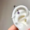 Pendientes de Uñas de Diablo Tridimensionales, Orejas de Gato Rosas Dulces y Geniales, Colgante de Gota de Agua, Clavos para Hélice de Oreja, Pendientes Exquisitos para Mujer