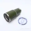 Taza de Hielo de Plástico Nuevo con Spray Transfronterizo de 30 oz Taza Termo Portátil Simple de Acero Inoxidable 304 Taza para Coche de Exterior