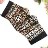 Top Sexy de Cuero Sintético con Estampado de Leopardo para Moldear el Cuerpo con Copas para Apretar el Abdomen y Dar Forma al Cuerpo Sujetador de Ballenas de Gama Alta para Usar como Prenda Exterior