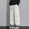 Nueva colección de primavera y otoño: pantalones casuales para hombre, talla extra, de pierna recta, con estampados tie-dye estilo americano, corte holgado y diseño versátil, deportivo, de pierna ancha