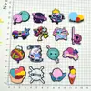 Serie de Hilos Creativos de Invierno Transfronterizos, Charms y Accesorios para Zapatos DIY, Decoraciones Desmontables de Goma Blanda para Zapatos
