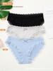 Calzoncillos Sexy de Moda Transfronteriza de Comercio Exterior Algodón Transpirable y Cómodo Ropa Interior de Encaje para Mujer