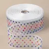 Cinta de Arcoíris de Lunares para Empaque de Pastel de Cumpleaños Cinta para Empaque de Caja de Regalo de Dibujos Animados Cinta Decorativa para el Día del Niño