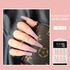Uñas Postizas Desnudas de Color Liso Largas Manicura Transfronteriza Parches de Uñas Falsas Caja de Plástico Parches de Manicura de Color Puro