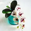 Venta Especial Flor de Orquídea Mariposa Artificial de Película de 7 Cabezas de un Solo Tallo para Decoración del Hogar y Decoración de Fotografía de Bodas