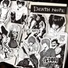 65 Pegatinas Periféricas de Dibujos Animados Anime Death Note, Blanco y Negro Yagami Creativas Decorativas para Teléfono y Agenda DIY