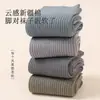 Calcetines de Algodón Lisos para Hombre de Doble Aguja hasta Media Pantorrilla 2025 Nuevos de Primavera y Otoño Transpirables Absorbentes de Sudor Deportivos de Negocios para Hombre