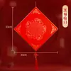 2026 Año del Caballo Estilo Nuevo Cartulina Roja Gruesa con el Carácter '' para Creación de Caligrafía Manuscrita Personalizada
