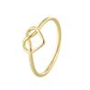 R0659 Anillo de amor de cruz hueca simple europeo y americano para mujer, moda transfronteriza, retro, chapado en oro, anillo liso