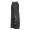 G60097 Jeans casuales holgados para hombre, diseño de alta costura original color mezclilla, estampado de patrón de moda estilo americano, unisex