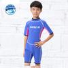 Traje de Buceo para Niños, Traje de Una Pieza de Manga Corta y Pantalón Corto Cálido de Verano para Hombres y Mujeres, Traje de Baño para Niños Mediano y Grande, Traje de Surf con Protección Solar, Secado Rápido