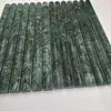Tijolo Mosaico Curvo de Pedra Travertino Bege Natural Personalizado Azulejos de Parede para Padaria Loja de Roupas Pousada