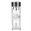 Huaxiang 448 Vasos de Vidrio de Doble Capa para Regalo de Oficina con Filtro al por Mayor Taza de Té de Vidrio de Borosilicato Alto Filtro Té Negocio Regalo