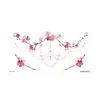 Colección Rui Ka Long: Pegatinas de Tatuaje con Patrón Seductivo para Clavícula y Pecho, Pegatinas de Tatuaje Sexy, Diseño Floral de Larga Duración con un Toque de Lujo