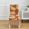Funda para Silla de Falda Jacquard Tridimensional, Funda Elástica Engrosada de Cobertura Total para Silla de Comedor, Cojín para Respaldo, Funda Integrada para Taburete al por Mayor