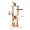 Marco de Escalada para Gatos, Árbol para Gatos, Casa Grande de Madera para Gatos con Rascador, Ahorro de Espacio, Estante para Gatos tipo Cápsula Espacial, Personalizable