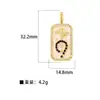 Pendente Explosivo de Cobre Microincrustado para TikTok Novos Acessórios DIY Moda Joker 26 Letras Elegantes Acessórios de Malha Sem Corrente