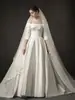 Vestidos de Novia y de Noche Europeos y Americanos Transfronterizos para Adultos 2026, Vestido de Satén sin Tirantes con Cola para Novias, Estilo Adelgazante y Sencillo, Venta al por Mayor