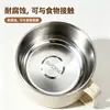 Tigela de Macarrão Instantâneo de Aço Inoxidável 304 com Tampa e Escorredor, Marmita para Dormitório Estudantil, Caneca de Macarrão Instantâneo Grande Capacidade Anti-Queda para Uso Doméstico, Tigela de Arroz