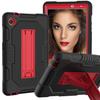 Aplicável à capa para tablet Huawei M6 8.4 T8 cor contrastante com suporte capa protetora à prova de três elementos PC + TPU tudo incluído