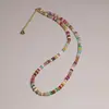 Collar de Piedra Ojo de Tigre Maillard con Cuentas Estilo de Lujo Ligero Nicho Cadena para Clavícula para Mujer Otoño Invierno Suéter 2025 Nuevo Estilo Caliente