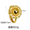 Nuevo Anillo Chapado en Oro Vietnamita, Estilo Versátil de Lujo Ligero, Anillo Abierto Huevo de Paloma Hueco, Joyería Transfronteriza Simple Fabricante