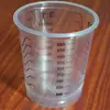 Taza Medidora de Plástico Transparente Taza Mezcladora Desechable con Escala Impresa Taza de Material PP Taza Mezcladora de Proporción Taza para Mezclar Pintura Taza para Cebo de Pesca