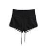 Pantalones cortos deportivos de verano para mujer, de cintura baja, con cordón ajustable y diseño de borde blanco, rectos, informales, de moda, para exteriores.