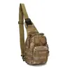 Fábrica em estoque Bolsa de equitação de lona camuflada para esportes ao ar livre Bolsa pequena para pendurar no peito Bolsa de ombro único Bolsa tática para peito ao ar livre