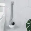 Escova de Vaso Sanitário Escova de Limpeza Escova de Vaso Sanitário Plástico Atacado Japonês Cotovelo em S Limpador de Banheiro para Vaso Sanitário Montado na Parede Sem Canto Morto