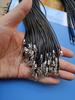 Cadena de extensión de 45+5cm 1.5mm diámetro cordón de cera coreano hilo de cera cordón de cuero aleación joyería accesorios de collar