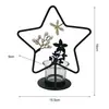 Portavelas de Hierro Estilo Nórdico Forma Creativa de Estrella de Cinco Puntas Portavelas de Aromaterapia Decoración de Escritorio para el Hogar Venta al por Mayor