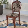 Silla de Comedor Estilo Europeo, Madera Maciza, Cojín Suave de Ocio Moderno, Conferencia de Hotel, Silla Simple de Mahjong con Respaldo, Taburete Silla de Madera Maciza para el Hogar