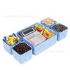 Nueva caja de almacenamiento de fieltro, conjunto de cinco piezas, caja de almacenamiento de artículos diversos de escritorio, caja de acabado con cajón cuadrado de tela de fieltro
