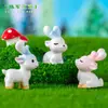 Paisaje en miniatura, figuras de animales de renos pequeñas, creativas y lindas, coleccionables de caja sorpresa, accesorios decorativos para paisajismo, pequeños adornos de escritorio