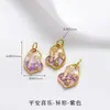 Tendência Nacional Método Antigo Pingente de Ouro de Areia Fogo Azul Gotejamento de Óleo Sorte Oco Esculpido Pérolas Incrustadas Acessórios para Pulseira Colar DIY Feito à Mão